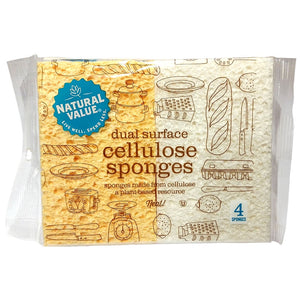 NATURAL VALUE Dual Surface Cellulose Sponges 4L