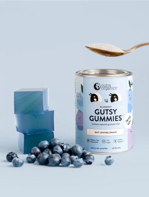 Nutra Organics Gutsy Gummies Blueberry 150g