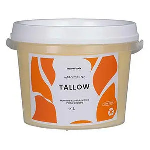 Thrive Tallow 100% Grass Fed & Finished Tallow 1L