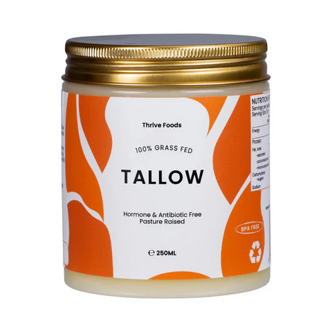 Thrive Tallow 100% Grass Fed & Finished Tallow 250ml