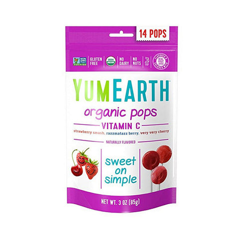 YumEarth Lollipops Vit C 85g