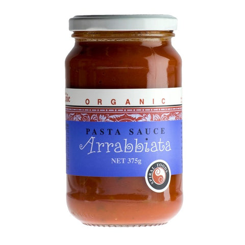 Spiral Pasta Sauce Org Arrabbiata 375g