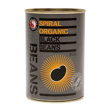 Spiral Org Black Beans 400g