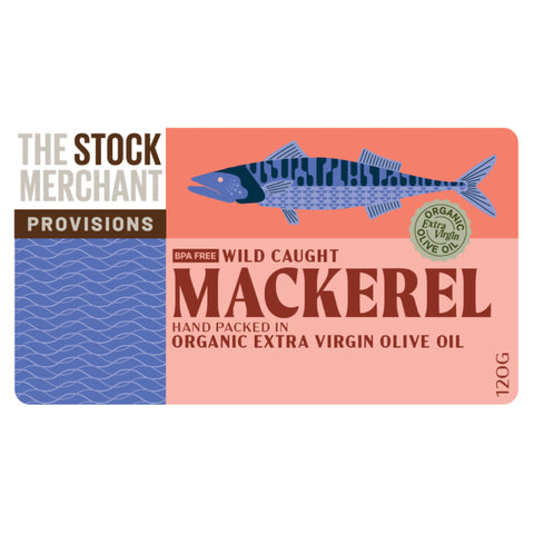 The Stock Merch Mackerel EVOO 120g