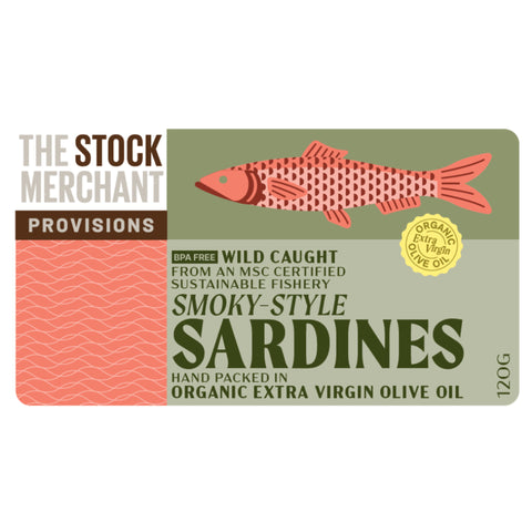 The Stock Merch Smoked Sardines EVOO 120g