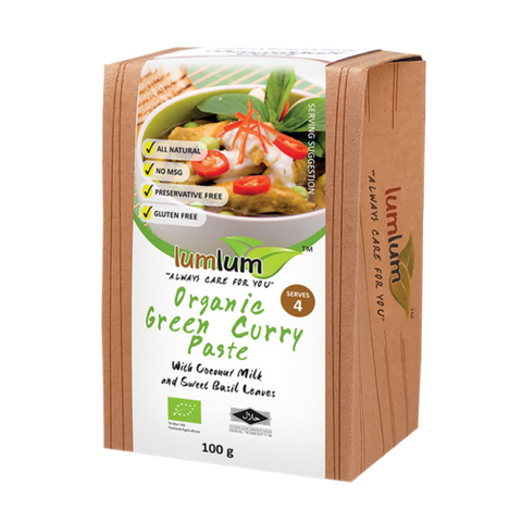 Lum Lum Org Green Curry Paste 100g