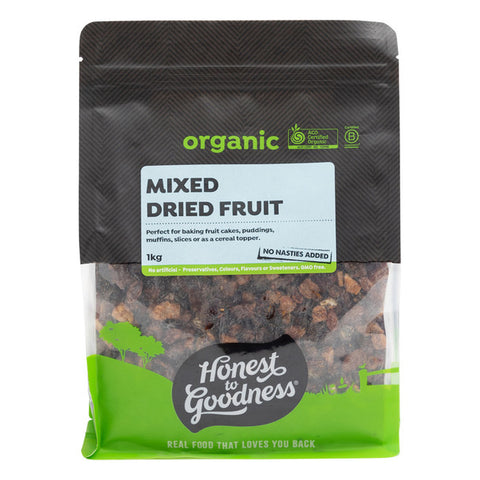 H2G Organic Mixed Dried Fruit 1KG