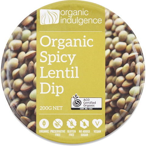 Organic Indulgence Spicy Lentil Dip 200g