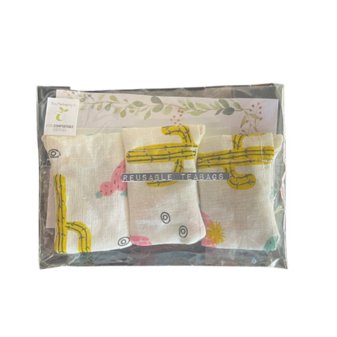 Sustainably Me Reusable Cotton Teabags 3pk