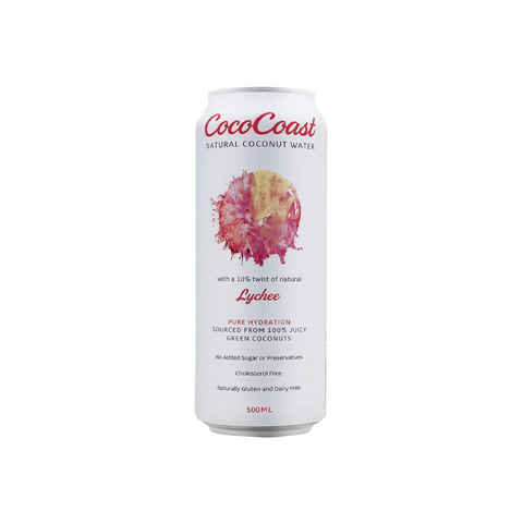 Coco Coast Coconut Water Lychee 500ml
