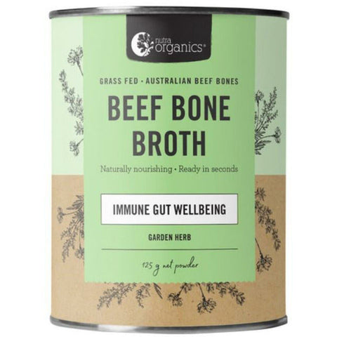 Nutra Organics Beef Bone Broth Garden Herb 125g