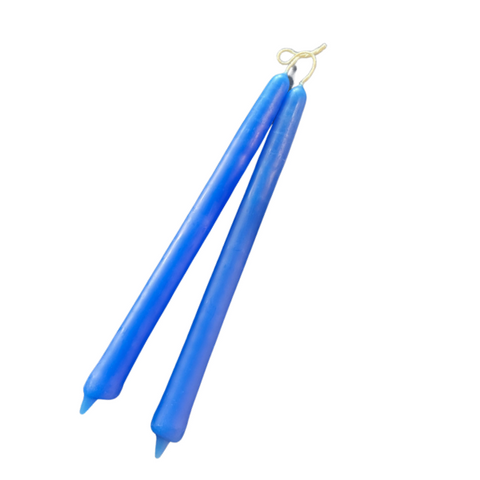 Candles Strung Pair Blue