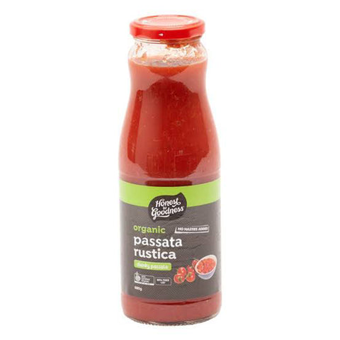 Honest to Goodness Organic Passata Rustica 680g