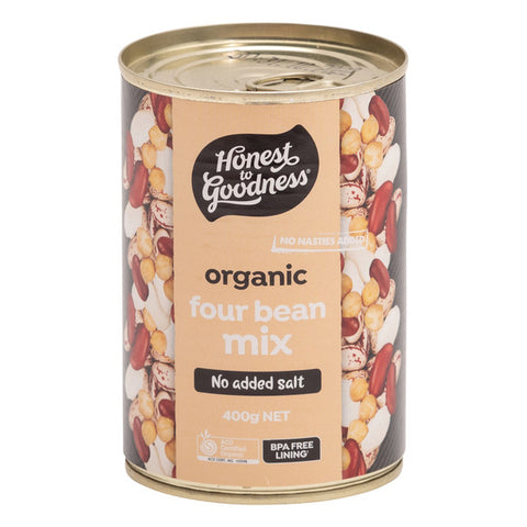 Honest to Goodness Organic Four Bean Mix 400g
