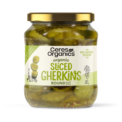 Ceres Organics Sliced Gherkins 670g