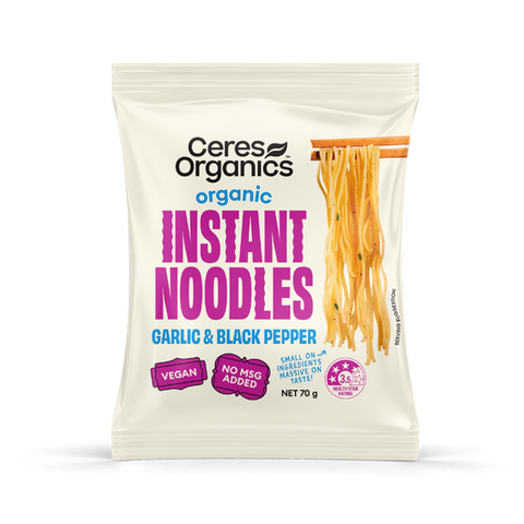 Ceres Org Instant Noodles Garlic & Pepper 70g