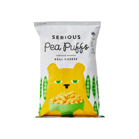 Serious Organic Pea Puffs Cheese 100g