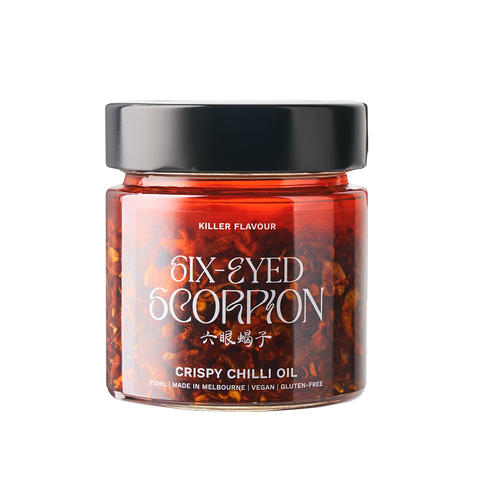 Six Eyed Scorpion Chilli Oil in EVOO 212ml