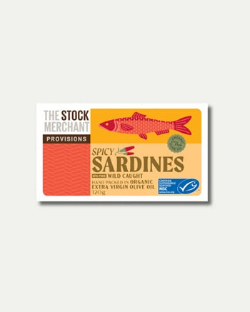 The Stock Merch Sardines Spicy EVOO 120g