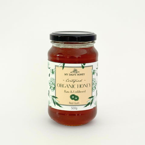 Organic Raw Honey Red Gum 500g