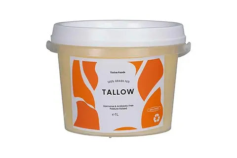 Thrive Tallow 100% Grass Fed & Finished Tallow 1L