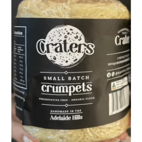 Craters Organic Crumpets Mini 6pk