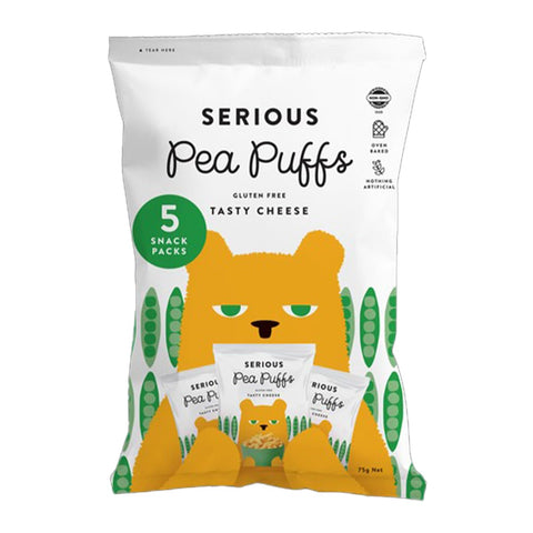 Serious Pea Puffs Cheese 5 pack 75g
