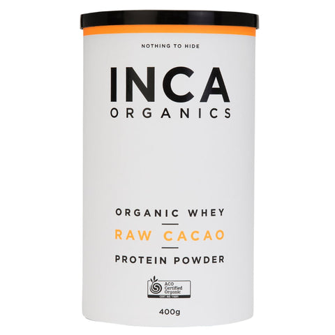 Inca Organic Raw Cacao Whey Protein Powder 400g
