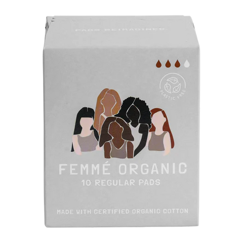 Femme Organic Cotton Regular Pads 10 pack