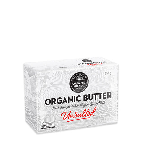 The Organic Milk Co Organic Unsalted Butter 250g