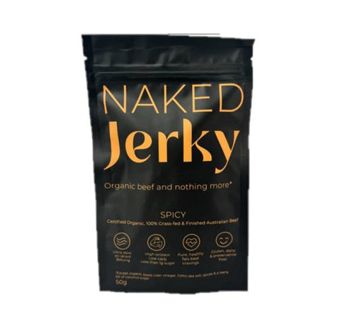 Naked Jerky Organic Spicy Jerky 50g