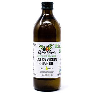 Three Olives Extra Virgin Olive Oil Unfiltered 1L