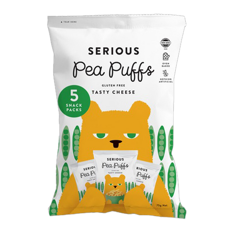 Serious Pea Puffs Cheese 5 pack 75g
