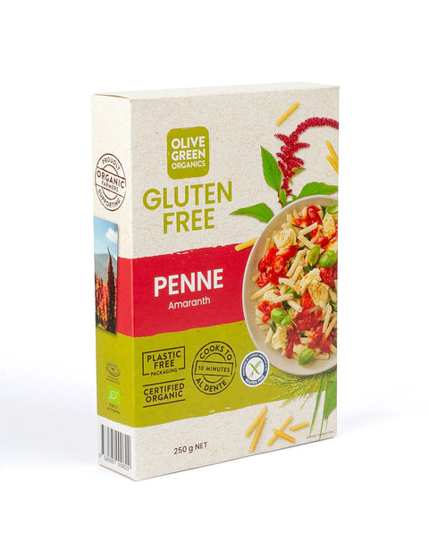 Olive Green Organics Amaranth & Rice Penne 250g