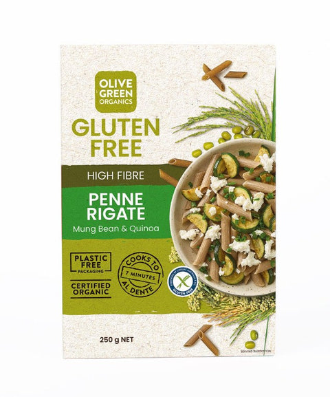 Olive Green Organics Mung Bean & Quinoa Penne 250g