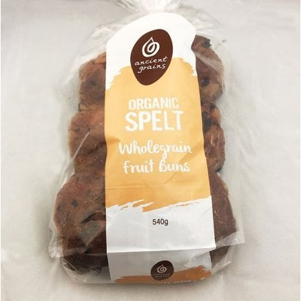 Ancient Grains Spelt Fruit Buns 540g