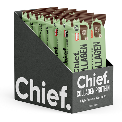 Chief Collagen Bar Choc Mint 11g