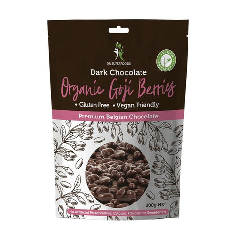 DR SUPERFOODS Goji Berries Organic Dark Chocolate 300g