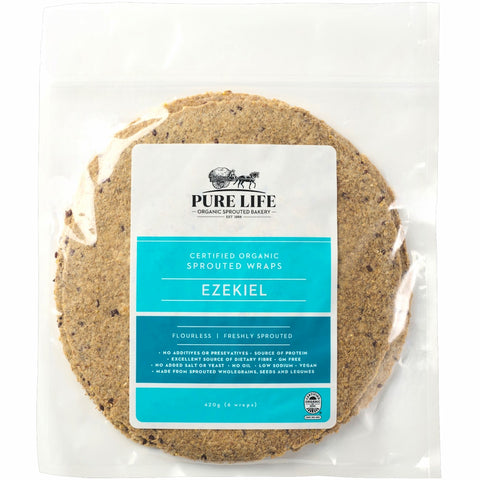 Pure Life Sprouted Ezekiel Wraps 420g