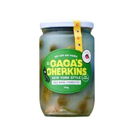 Gaga's Gherkins Salt Brine Fermented 700g