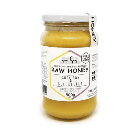 Raw Honey Grey Box  with Blackberry 500g