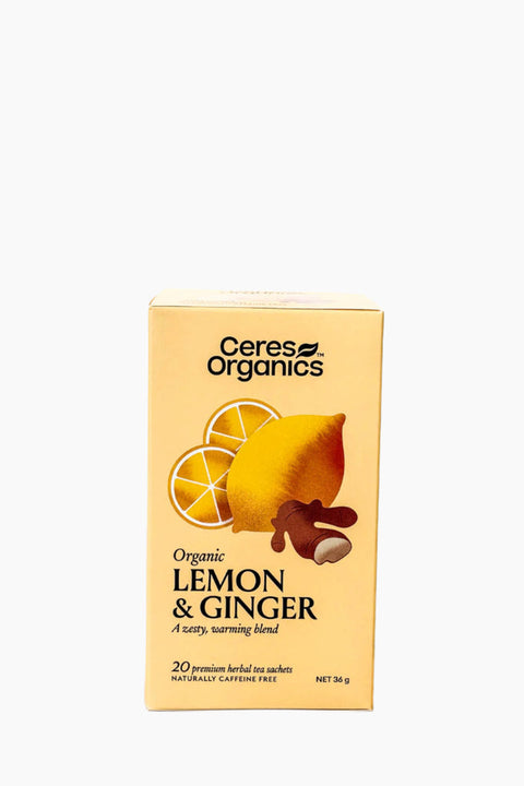 Ceres Organics Lemon and Ginger Tea 20 Bags