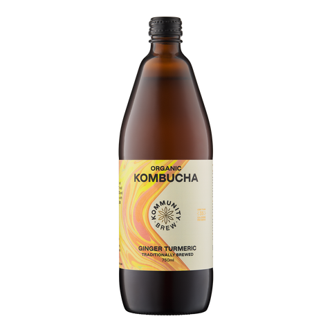 Kommunity Brew Organic Kombucha Ginger & Turmeric 750ml
