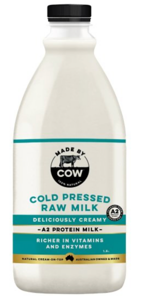 MBC A2 Jersey Cold Pressed Raw Milk 1.5L