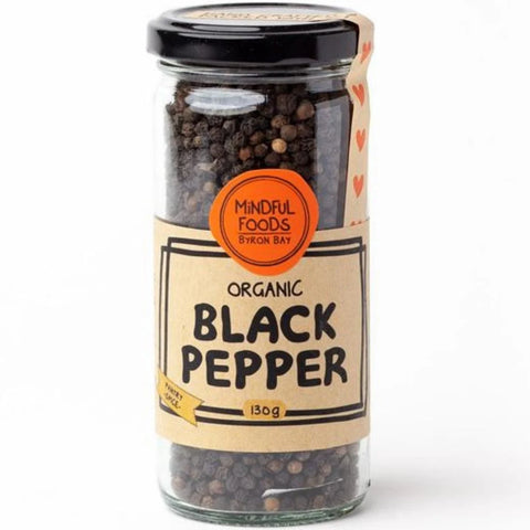 Mindful Foods Whole Black Pepper 130g