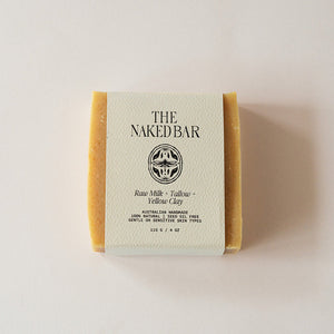 The Naked Tallow Bar Raw Milk & Tallow 115g