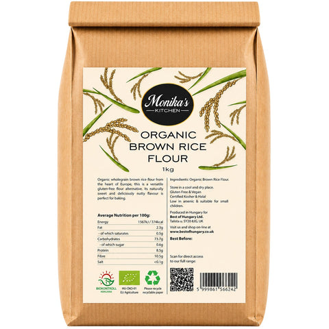 H2G Organic Brown Rice Flour 1kg