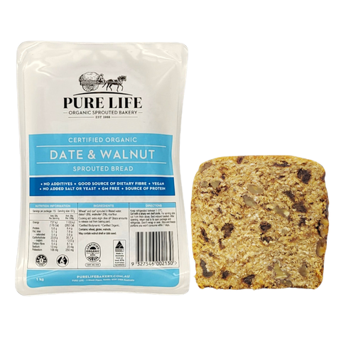 Pure Life Date & Walnut Bread 1kg