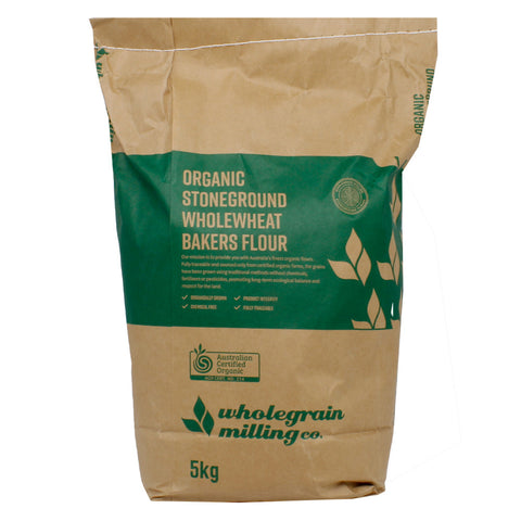 Organic Wholewheat Bakers Flour 5kg