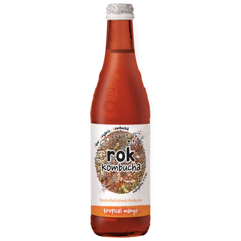 Rok Kombucha Organic Passionfruit & Mango Kombucha 330ml